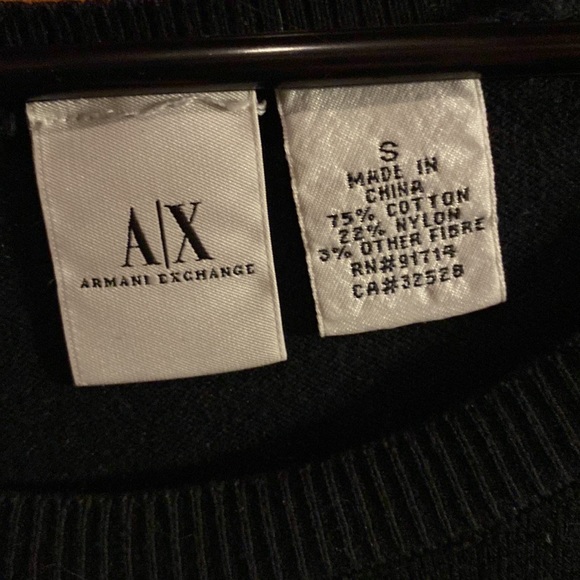 Beautiful black Armani Exchange long sleeve shirt - Picture 2 of 2